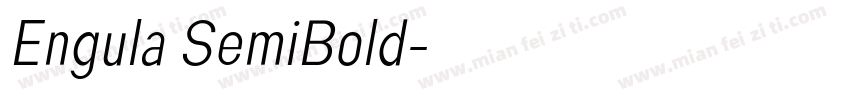 Engula SemiBold字体转换
